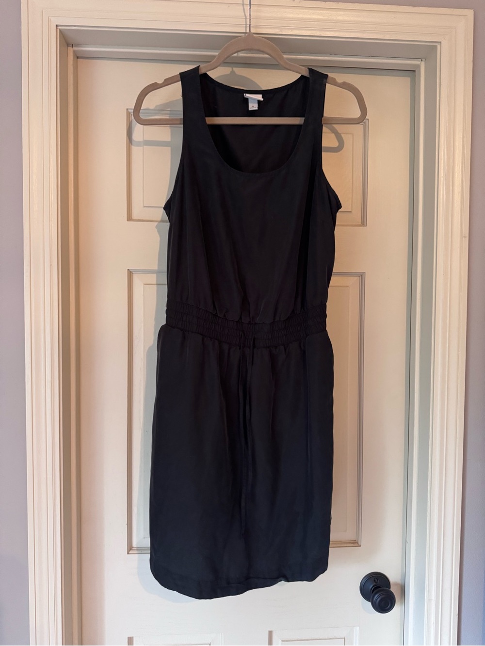a new day Black Sleeveless Elastic-Waist Dress